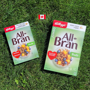 (国现)加拿大进口家乐氏ALL Bran高纤维麦片原味麦芽颗粒低脂早餐