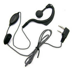 linton对讲机编织耳机/普通对讲机耳机 花线耳机