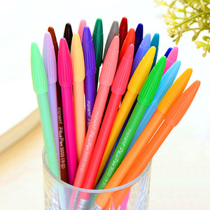 韩国慕娜美3000彩色中性笔36色水性纤维笔学生文具彩绘笔勾线笔