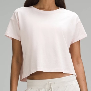 lululemon Cates Cropped T-Shirt 短款宽松瑜伽短袖女士T恤