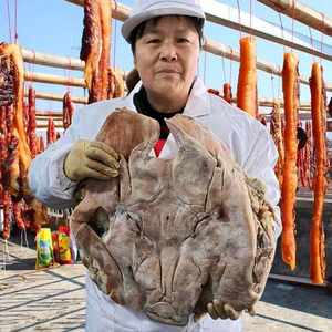 茅山特产精品农家自制生咸猪头7-10斤整只猪脸风干带猪耳腊肉年货