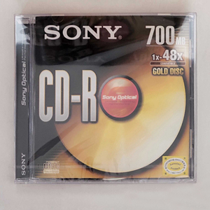 Sony索尼单片盒装CD-R空白刻录光盘光碟索尼音乐刻录光盘48X 700M