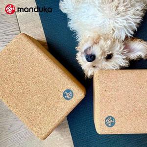 Manduka 薄款软木塞高密度瑜伽砖防滑便携耐磨瑜伽辅具成人软木砖