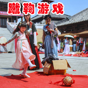 传统游戏道具蹴鞠球藤球亲子互动古代足球古装儿童成人木射端午节