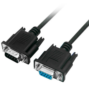 DB9串口数据线 RS232连接线公对公对母对母交叉直连COM延长线9针