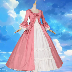lolita大码初春洛丽塔日常长款成年礼长裙宫廷粉色法式仙女蓬蓬裙