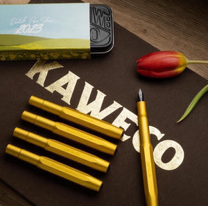 德国kaweco欧洲新款荷兰笔展限定金黄色短钢笔迷你金属口袋款送礼