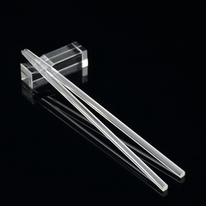 高档纯色水晶筷子无铅中式透明玻璃家用耐热耐高温创意酒店23厘米