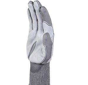 代尔塔202022覆皮加强版防切割手套灰色劳保作业耐磨户外工作