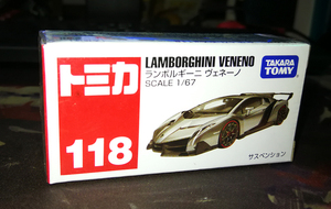 【GD漫玩社】TOMY多美卡 118号 兰博基尼 VENENO 合金模型车