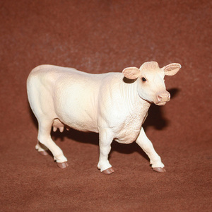 safari 仿真农场动物模型玩具 夏洛来奶牛 大白牛