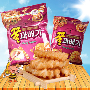 韩国进口零食品农心麻花蜂蜜条90g*3 芝麻小麻花香甜酥脆休闲零食