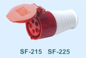 SFE上丰工业插座SF-225 32A 五极连接器 IP44 五芯插头插座