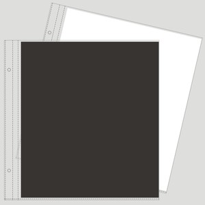 替换内页：特大PP袋相册专用 黑色/白色/牛皮纸 拙木纸品