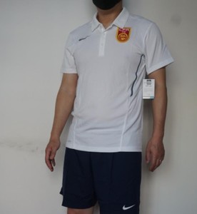 853291耐克NIKE中国队足球休闲训练服出发上衣短袖男T恤国足POLO
