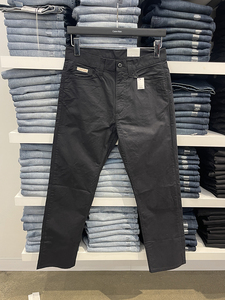 Calvin Klein/CK 男士经典版型微弹五口袋小标纯色休闲长裤