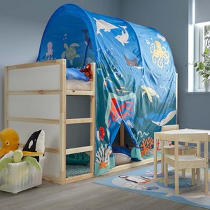 库拉 床帐带帘 IKEA宜家国内代购 儿童床帷帐 海洋动物图案