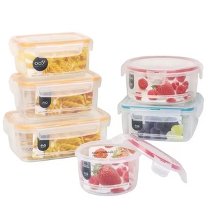乐扣乐扣密封保鲜盒家用塑料盒长方形透明水果食盒野餐盒收纳盒