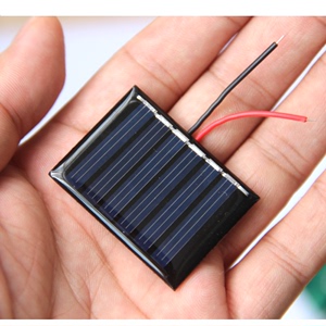 0.15W 3V太阳能电池板滴胶板带电子线DIY玩具学习板40*30MM