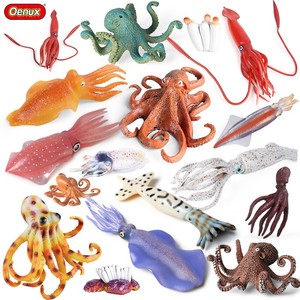 儿童玩具仿真动物模型海洋生物鱿鱼八爪鱼乌贼章鱼科教认知大摆件