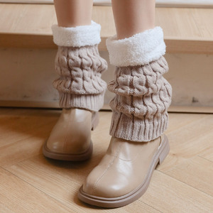 冬季保暖护腿套短款加绒加厚堆堆袜套护脚脖子护小腿女护膝护脚踝