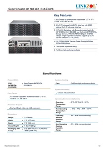 全新SC847BE1C4-R1K23LPB超微存储36盘风冷服务器机箱白色可定制