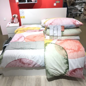 北京宜家代购 宜家 IKEA  沃普缇丝 棉/粘胶纤维混纺被套和枕套