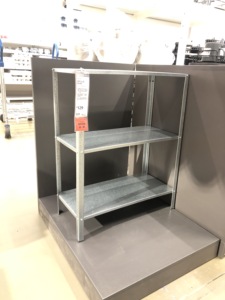 北京宜家代购  宜家IKEA  希利斯  金属搁架单元 60*27*140