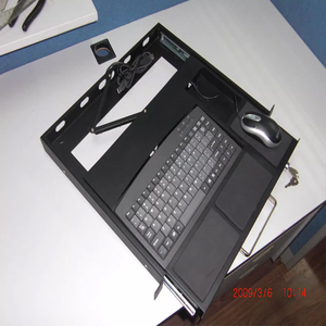 1u上架式工业键盘LKB9工控机柜USB键盘抽屉机架式键盘上架式键盘