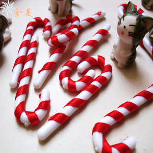 金美 圣诞树装饰品辅料布置用品挂饰迷你6.5CM/5CM圣诞小拐杖