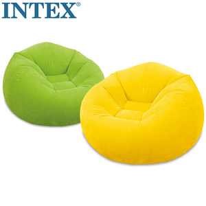 原装正品INTEX豪华单人植绒充气沙发成人懒人沙发休闲沙发68569