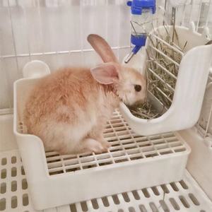 拉士格兔子专用厕所加高加深防喷尿便盆龙猫尿盆屎盆兔子宠物用品