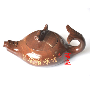 木鱼石年年有余茶壶，石头茶壶，木鱼石茶壶具木鱼石壶石头手工壶