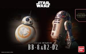 热血玩具模型手办 星球大战 1/12 BB-8 R2-D2 机器人万代拼装可动
