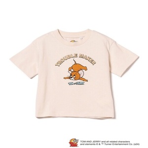 日本代购 BEAMS 2024夏 童装 猫和老鼠可爱卡通印花短袖 90-140cm
