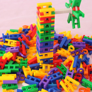 儿童益智拼装宝宝桌面拼插拼搭加厚塑料动脑动手创意积木幼儿玩具