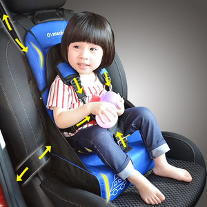 便携式儿童安全座椅宝宝汽车餐椅增高坐垫小孩子简易…
