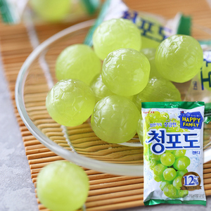 韩国进口乐天青葡萄味糖果153g水果味糖喜糖办公室休闲零食品