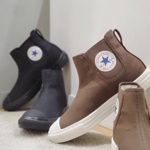 日本匡威Converse ALL STAR LIGHT高帮一脚蹬轻便黑咖啡色帆布鞋