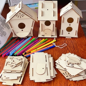 满3包邮 外贸原单 送24支画笔儿童益智diy儿童手工木制玩具套装