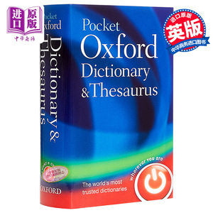 【进口原版】牛津美国英语词典与同义词词典 英文原版 Pocket Ox/