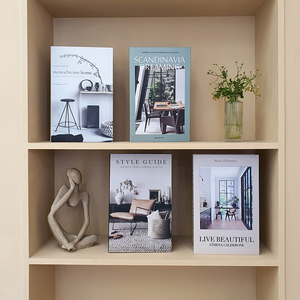 北欧简约现代假书摆件家居杂志仿真书模创意酒店样板房桌面装饰书