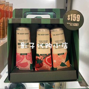 澳门购 The body shop TBS 花果香保湿护手霜圣诞限量套装 30ml