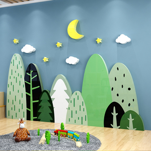 幼儿园春天环境布置材料墙贴走廊教室环创森系主题背景墙面装饰品