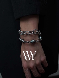 【Wei+Yez】海水大溪地巴洛克黑珍珠情侣款多功能手链拼项链组合