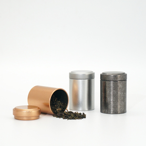 迷你金属茶叶罐圆形小铁罐存茶罐子随身10克装茶叶铁罐空罐定制