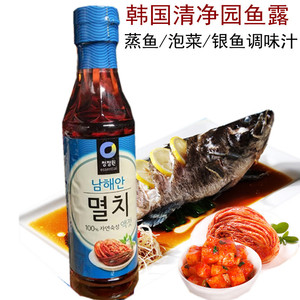 鱼露调料 韩国进口清净园鱼露500g辣白菜泡菜专用调料 银鱼海鲜汁