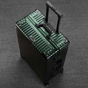 全铝镁合金行李箱男女拉杆箱万向轮24寸旅行箱20寸密码登机箱金属