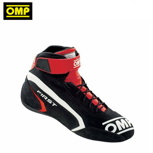真皮OMP赛车鞋FIRST 汽车 FIA认证卡丁骑行摩托休闲运动男女靴子