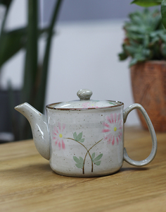 特惠五折！外贸出口手工手绘陶瓷日式茶壶茶具花茶 400 雏菊